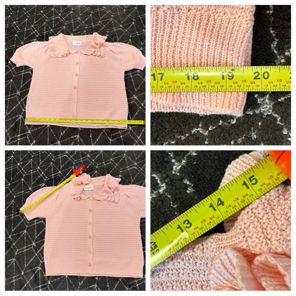 NWT! Anthropologie The Ainsley Ruffle-Collar Cardigan Sweater by Self Contrast - Picture 7 of 8